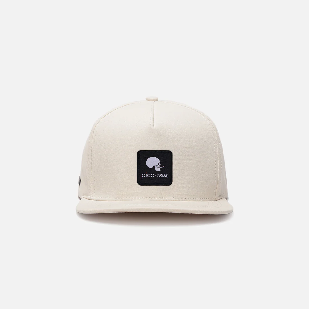 TRUE x PICC Canvas 5-Panel Snapback | Skull - Image 4